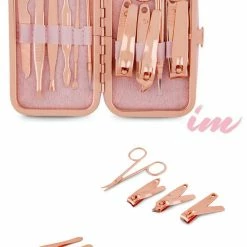 LORETA 10-Piece Manicure Set - Rose Gold