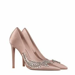 LORETA Blushing Gemstone Heels (Blush)