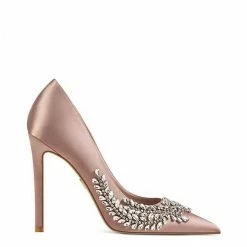 LORETA Blushing Gemstone Heels (Blush)