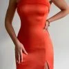 LORETA Sawyer Dress - Orange Clothing 1 LORETA Sawyer Dress - Orange Clothing