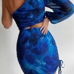 LORETA Moscato Mini Dress (Blue)