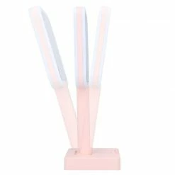 LORETA Rechargeable Handheld LED Mirror W/ Rotating Base - Pink 24HR OVERNIGHT COLLECTION 8 LORETA Rechargeable Handheld LED Mirror W/ Rotating Base - Pink 24HR OVERNIGHT COLLECTION