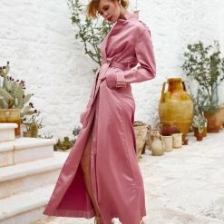 LORETA Satin Duster Coat