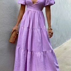 LORETA Emma Dress - Lavender Clothing