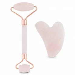 LORETA Rose Quartz Roller Set (Boxed)
