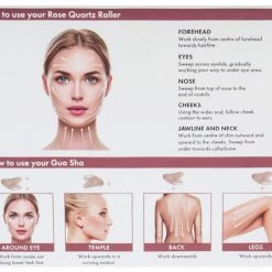 LORETA Rose Quartz Roller Set (Boxed)