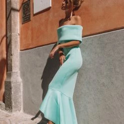 LORETA Clothing Soft Turquoise Dress