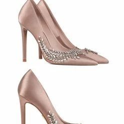 LORETA Blushing Gemstone Heels (Blush)