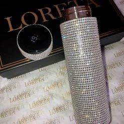 LORETA 24HR OVERNIGHT COLLECTION Crystal Thermos With Smart Temperature Display