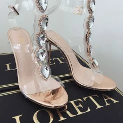LORETA Glasshouse Crystal Shoes