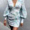 LORETA SKY BLUE Dress Clothing
