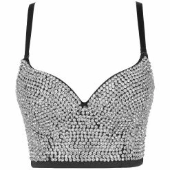 LORETA Elsa Crystal Bustier (Black)
