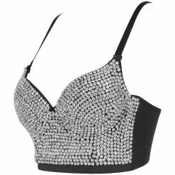 LORETA Elsa Crystal Bustier (Black)