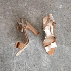 LORETA Bow: Rose Gold Heels 24HR OVERNIGHT COLLECTION