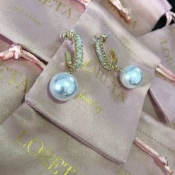 LORETA 24HR OVERNIGHT COLLECTION Geometric Pearl Earrings