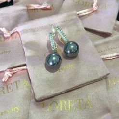 LORETA 24HR OVERNIGHT COLLECTION Geometric Pearl Earrings
