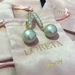 LORETA 24HR OVERNIGHT COLLECTION Geometric Pearl Earrings