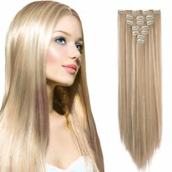 LORETA Clip-in Hair Extensions 20" Length, 7pcs Set