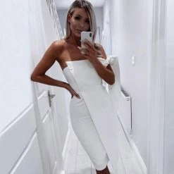 LORETA Baby Face Dress - White