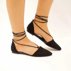 LORETA 24HR OVERNIGHT COLLECTION Jenna: Lace Up Flats