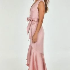 LORETA Midi Date Night Dress (Rose) Clothing