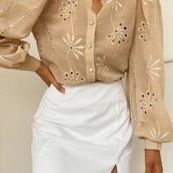 LORETA Phoebe Blouse/Shirt (Beige) Clothing