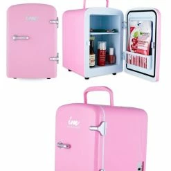 LORETA 4L Cosmetics & Skincare Fridge - Pink