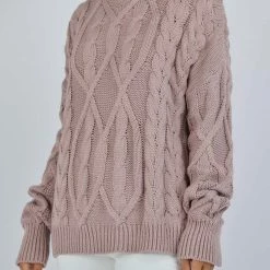 LORETA Turtleneck Jumper (Mauve)