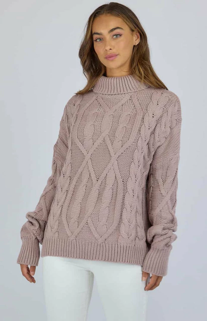 LORETA Turtleneck Jumper (Mauve) 3 LORETA Turtleneck Jumper (Mauve)