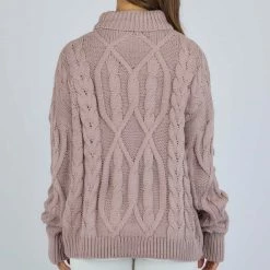 LORETA Turtleneck Jumper (Mauve) 11 LORETA Turtleneck Jumper (Mauve)