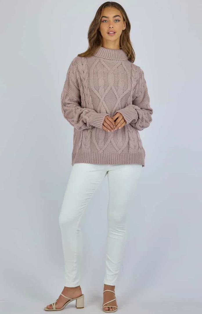LORETA Turtleneck Jumper (Mauve) 8 LORETA Turtleneck Jumper (Mauve)