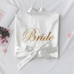 LORETA Clothing Bridesmaid & Bride Satin Robes