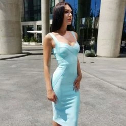 LORETA Baby Blue Angel Dress