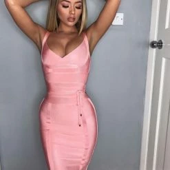 LORETA Isla Dress - Pink Clothing