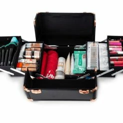 LORETA Beauty Trolley - Black/Rose Gold