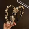LORETA 24HR OVERNIGHT COLLECTION Black Pearl Crystal Headband