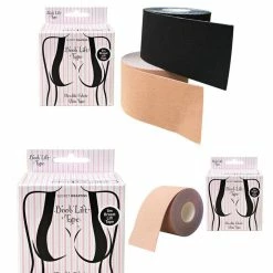 LORETA 24HR OVERNIGHT COLLECTION Boob Lift Tape - Nude & Black