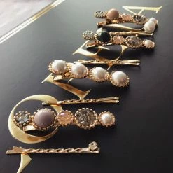 LORETA Bridal Hair Clips Pins Set (8pcs) 24HR OVERNIGHT COLLECTION