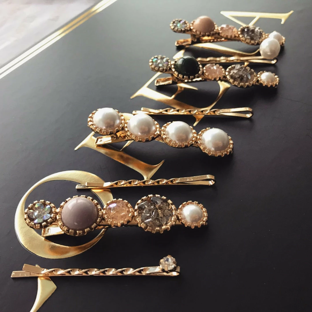 LORETA Bridal Hair Clips Pins Set (8pcs) 24HR OVERNIGHT COLLECTION 3 LORETA Bridal Hair Clips Pins Set (8pcs) 24HR OVERNIGHT COLLECTION