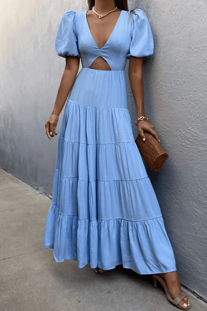 LORETA Cedros Maxi Dress - Sky Blue Clothing 3 LORETA Cedros Maxi Dress - Sky Blue Clothing