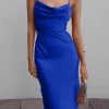 LORETA Doli Slip Dress (Royal Blue)