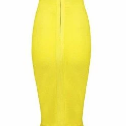 LORETA Cognac Dress | Yellow Plus Size (Size 16AUS & Up)
