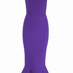 LORETA Plus Size (Size 16AUS & Up) Cognac Dress | Vibrant Purple
