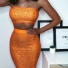 LORETA Dazzling Apricot - 2 Piece Set (Orange) Clothing