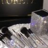 LORETA Crystallized Crystal 12 Piece Brush Set & Cup Holder