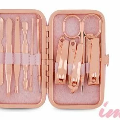 LORETA 10-Piece Manicure Set - Rose Gold
