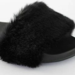 LORETA Aly: Faux Fur Slides 24HR OVERNIGHT COLLECTION