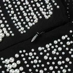 LORETA Dubai Pearls Dress (Black) Clothing