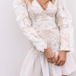 LORETA Italian Lace Dress Clothing