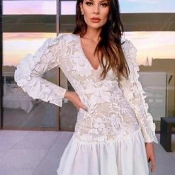 LORETA Italian Lace Dress Clothing